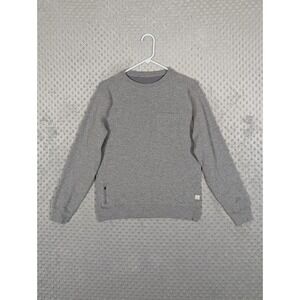 Vuori Jeffreys Pullover Sweatshirt Crew Neck Men's Medium Gray V218 Pocket